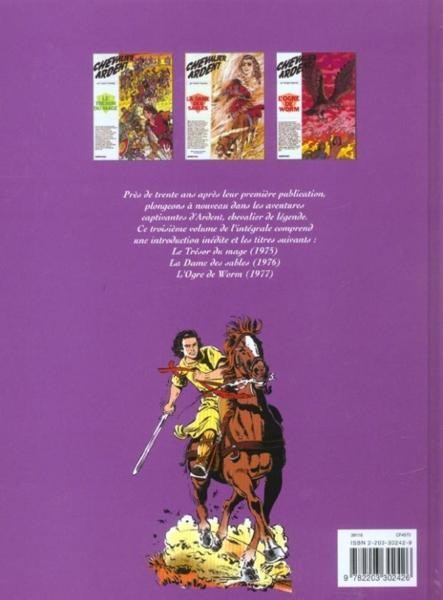 Verso de l'album Chevalier Ardent 2001 Tome 3