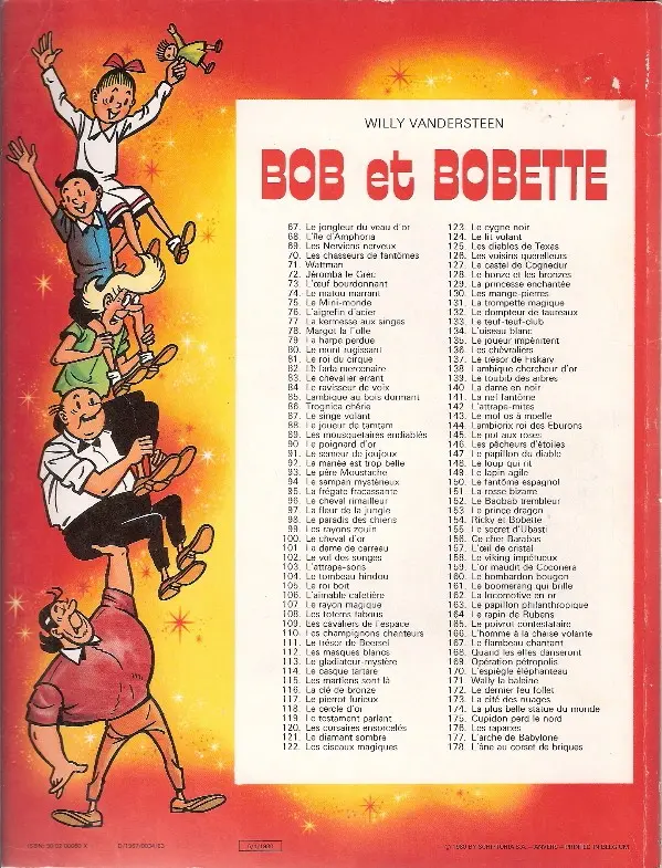 Verso de l'album Bob et Bobette Tome 73 L'œuf bourdonnant