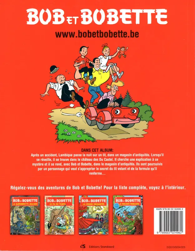 Verso de l'album Bob et Bobette Tome 124 Le lit volant