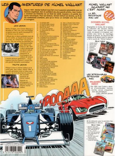 Verso de l'album Michel Vaillant Tome 27 Dans l'enfer du Safari