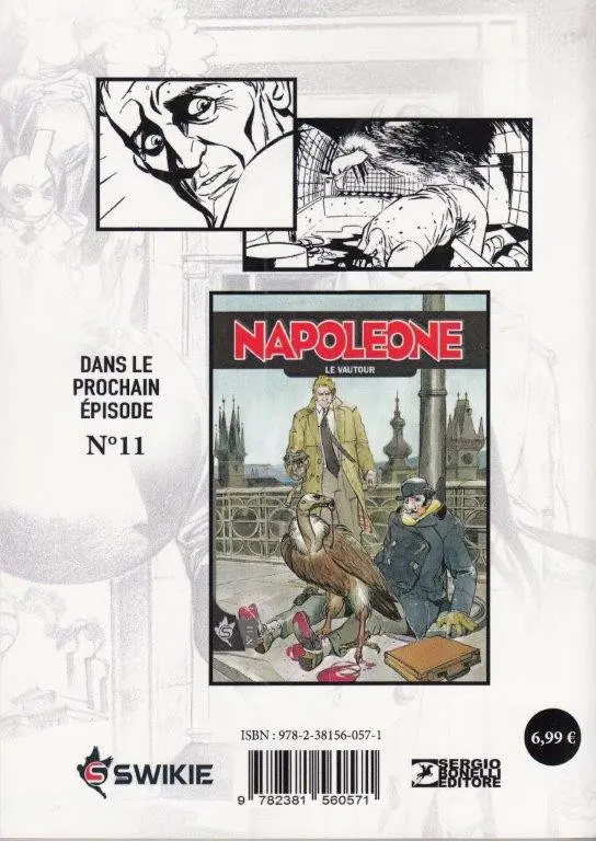 Verso de l'album Napoleone N° 10 Petits Bandits