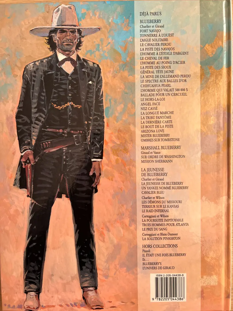 Verso de l'album Marshal Blueberry Tome 1 Sur ordre de Washington