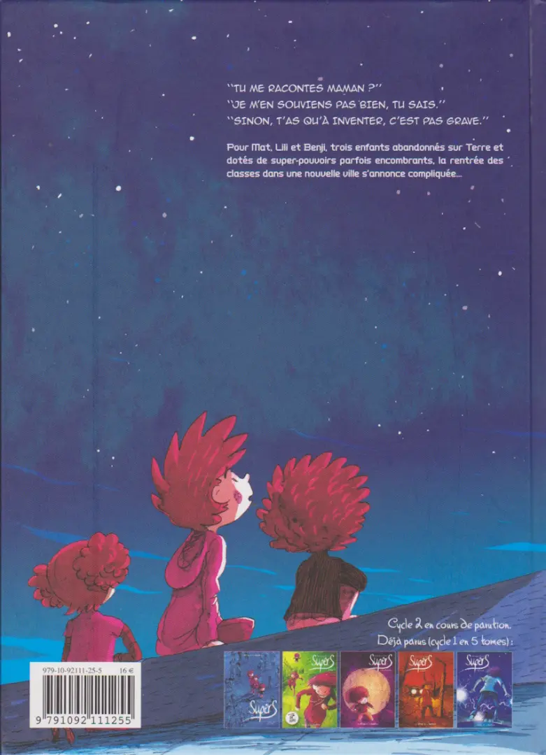 Verso de l'album SuperS Tome 1 Une petite étoile juste en dessous de Tsih