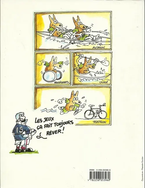 Verso de l'album La forme olympique !