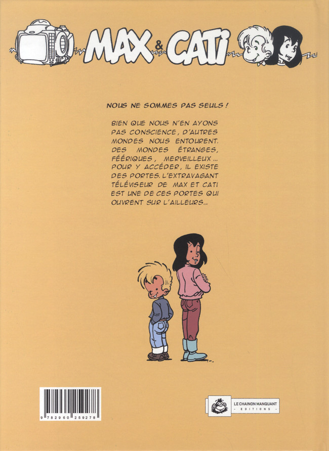 Verso de l'album Max & Cati 1 De l'autre côté de l'écran
