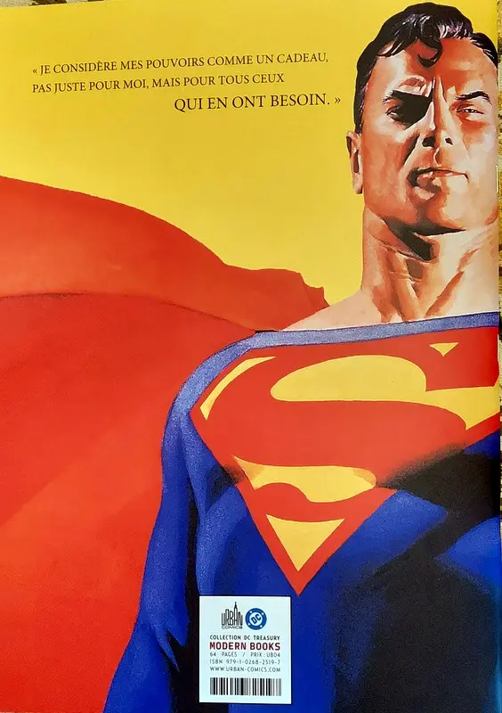 Verso de l'album Superman - Paix sur Terre