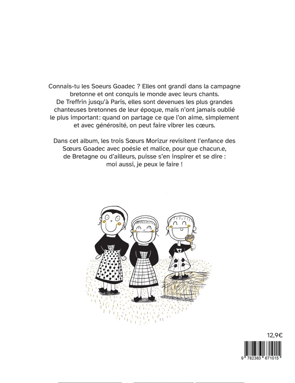 Verso de l'album Chante ! L'incroyable histoire des soeurs Goadec