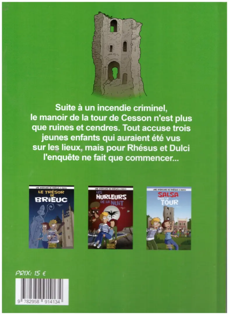 Verso de l'album Rhésus & Dulci 3 Salsa sous la tour