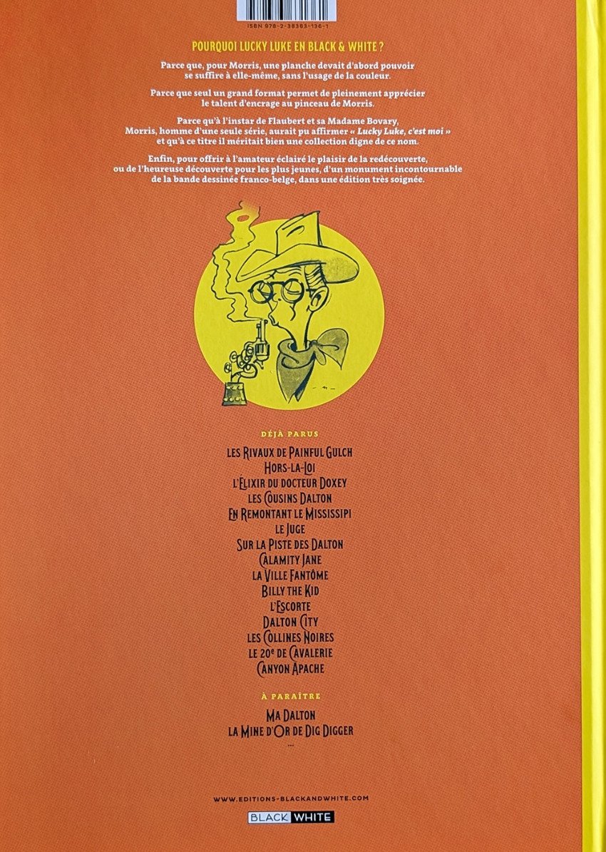 Verso de l'album Lucky Luke Tome 27 Le 20ème de cavalerie