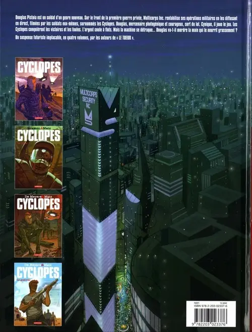Verso de l'album Cyclopes Tome 4 Le guerrier