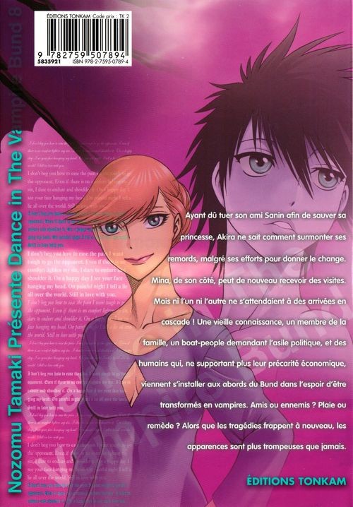 Verso de l'album Dance in the Vampire Bund 8