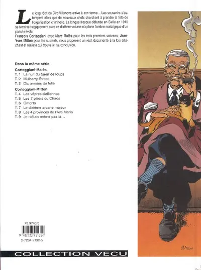 Verso de l'album De silence et de sang Tome 10 Dans le courant sans fin