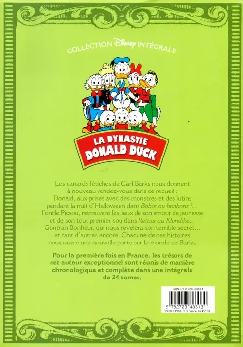 Verso de l'album La Dynastie Donald Duck Tome 3 Bobos ou bonbons ? et autres histoires (1952 - 1953)