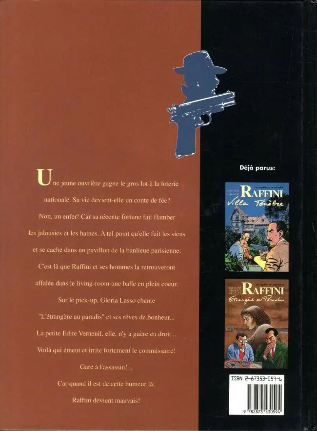 Verso de l'album Les Enquêtes du commissaire Raffini Tome 5 Etrangère au Paradis