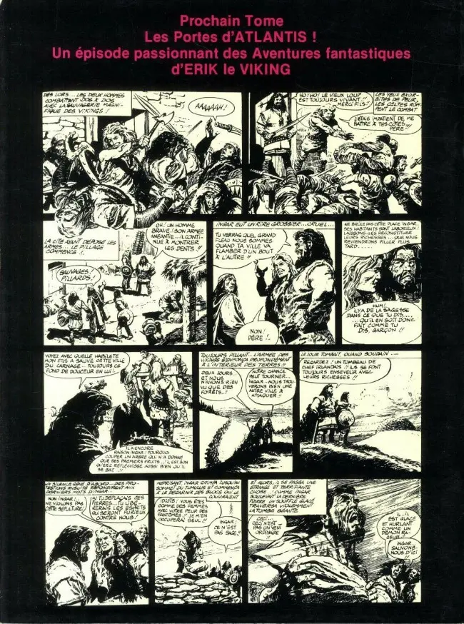 Verso de l'album Erik le viking Tome 1 L'épée d'Ingar le Cruel
