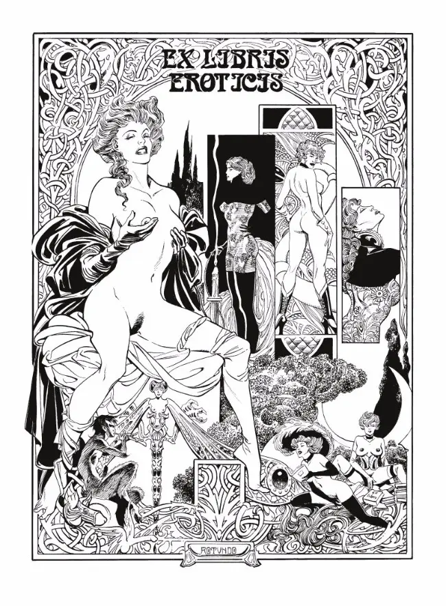 Verso de l'album Ex libris Eroticis L'intégrale Ex-libris Eroticis