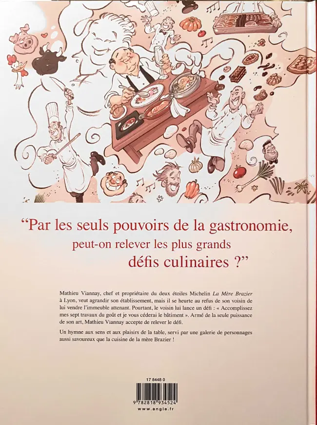 Verso de l'album 12 rue Royale ou Les sept défis gourmands
