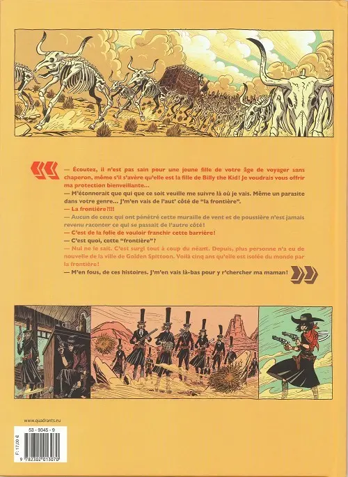 Verso de l'album La Frontière