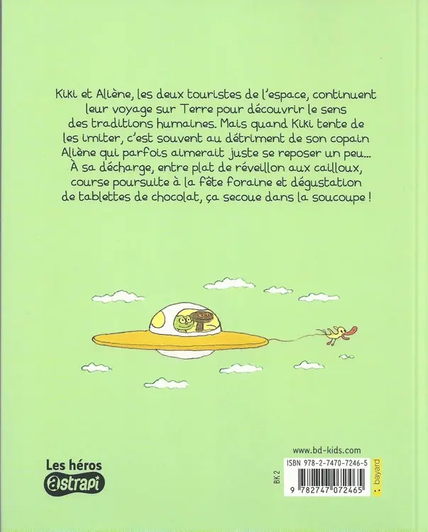 Verso de l'album Kiki et Aliène Tome 4 Opération camouflage