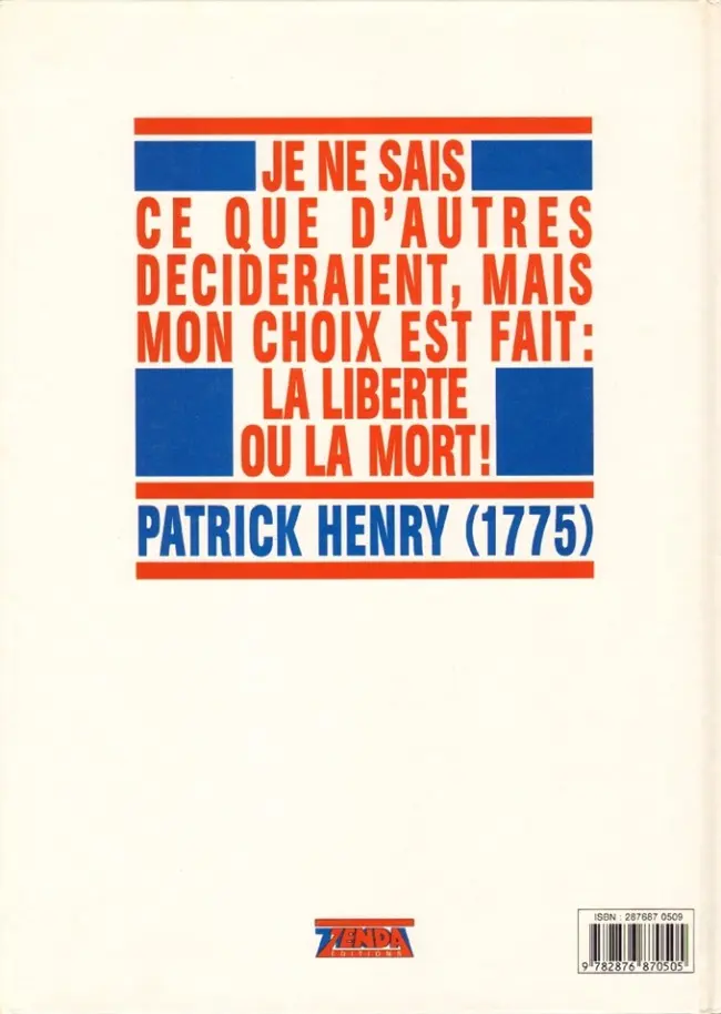 Verso de l'album Liberty Tome 1 Jungles