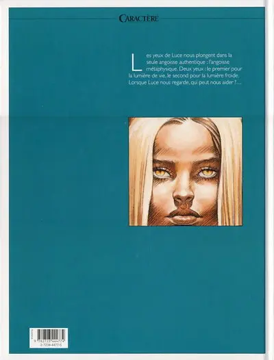 Verso de l'album Lumière froide Tome 3 Les yeux de Luce