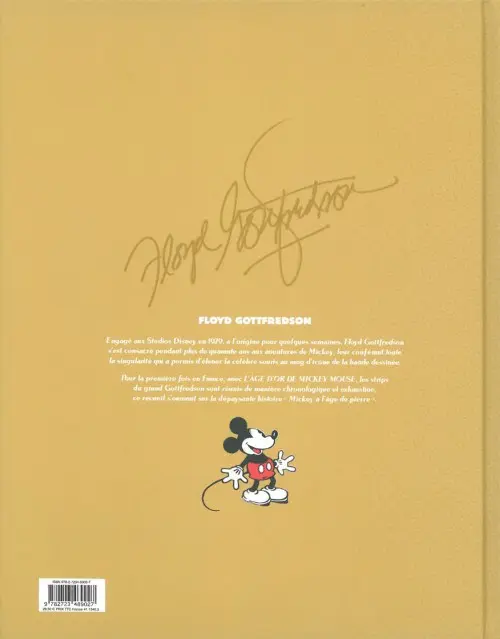 Verso de l'album L'âge d'or de Mickey Mouse Tome 4 Mickey à l'âge de pierre et autres histoires (1940-1942)