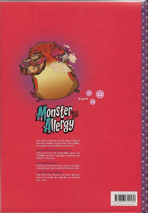 Verso de l'album Monster Allergy Next Gen Tome 1