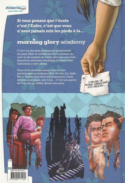 Verso de l'album Morning Glory Academy Saison 2
