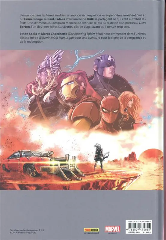 Verso de l'album Old Man Hawkeye Tome 1 Œil pour œil