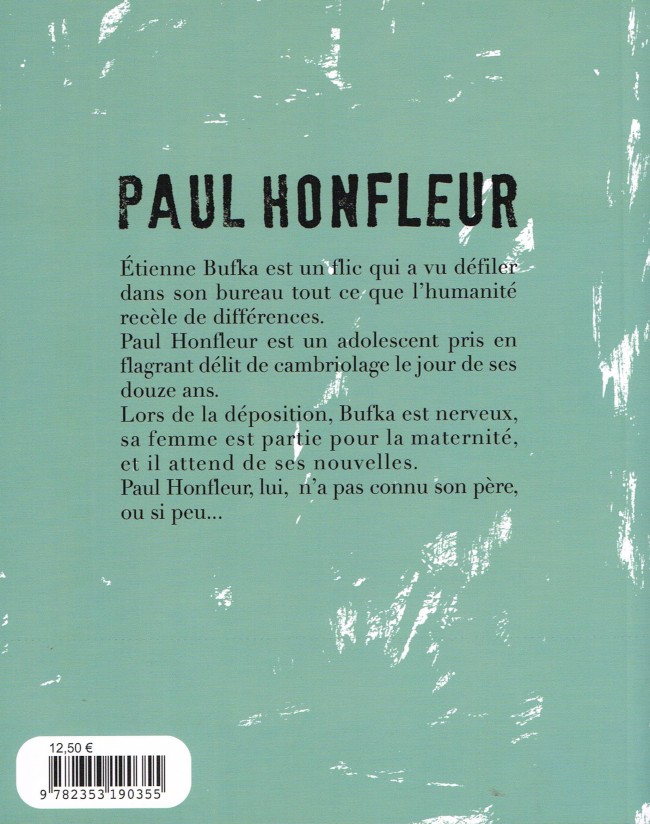 Verso de l'album Paul Honfleur