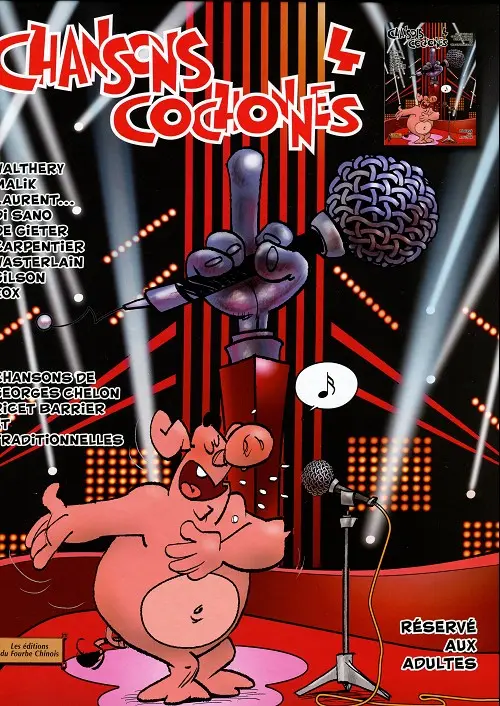 Couverture de l'album Chansons cochonnes Tome 4 Chansons paillardes