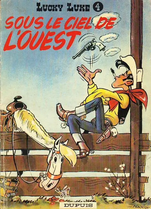 Couverture de l'album Lucky Luke Tome 4 Sous le ciel de l'Ouest