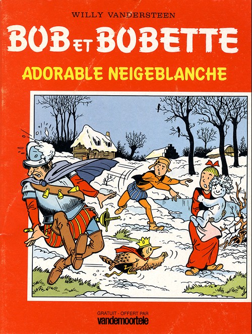 Couverture de l'album Bob et Bobette Adorable Neigeblanche