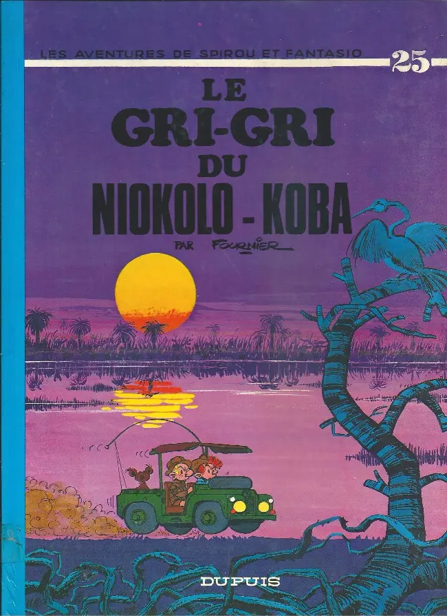 Couverture de l'album Spirou et Fantasio Tome 25 Le gri-gri du Niokolo-Koba