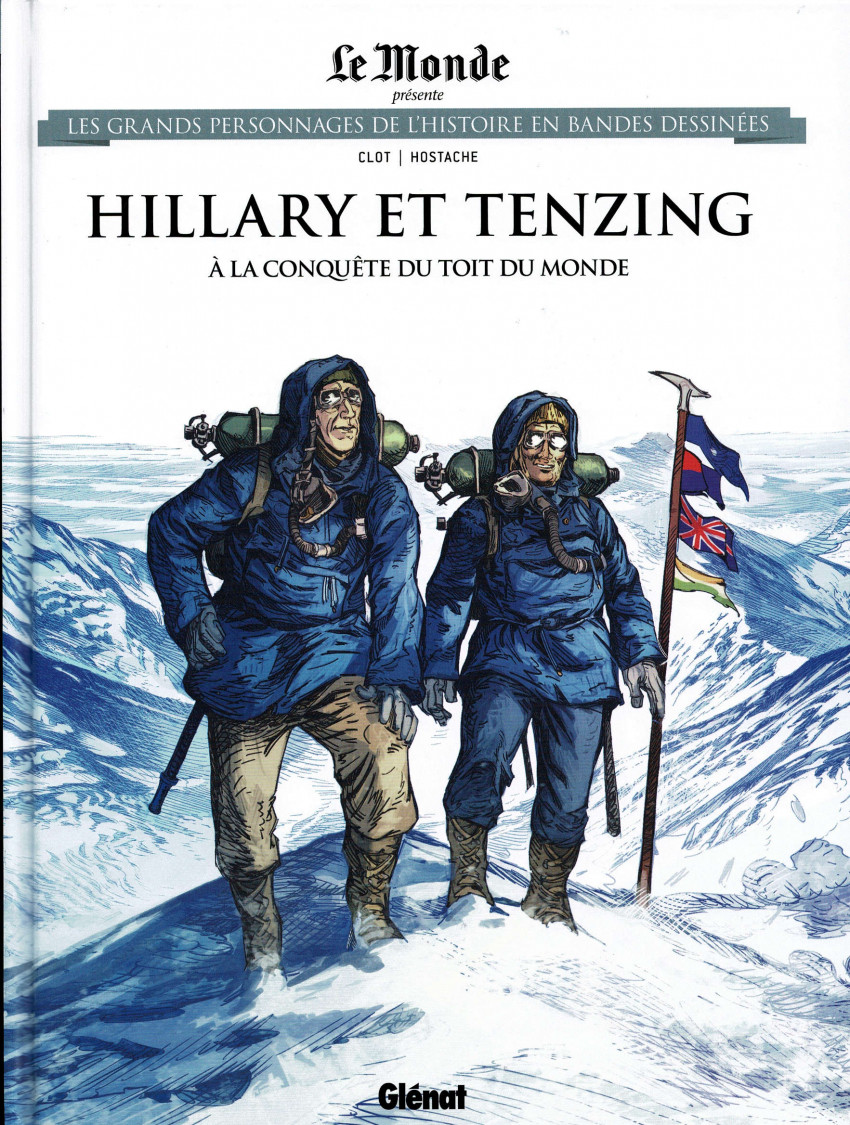 Couverture de l'album Les grands personnages de l'Histoire en bandes dessinées Tome 70 Hillary et Tenzing