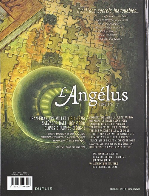 Verso de l'album Secrets - L'Angélus Intégrale