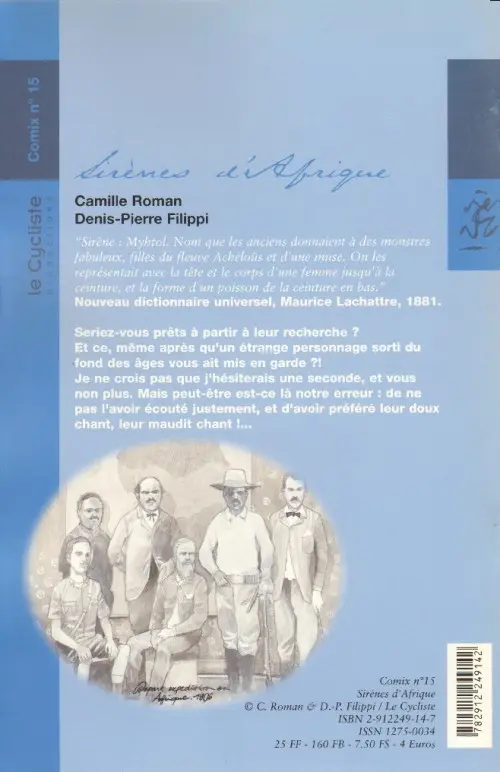 Verso de l'album Sirènes d'Afrique