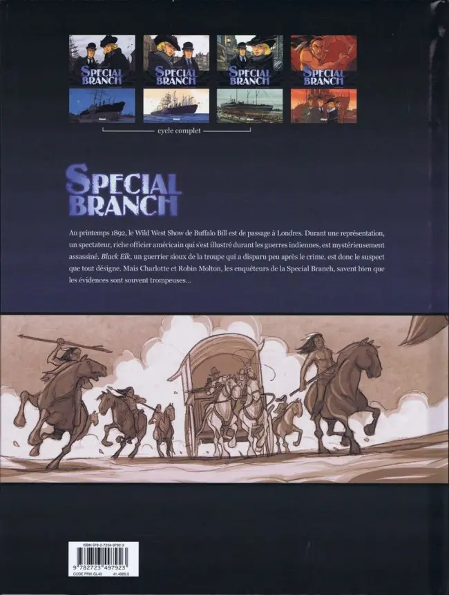Verso de l'album Special Branch Tome 4 Londres rouge