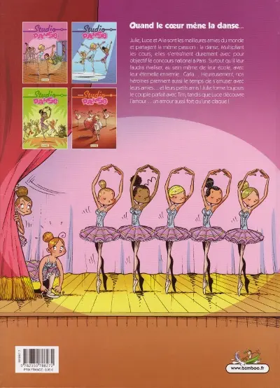 Verso de l'album Studio danse Tome 4