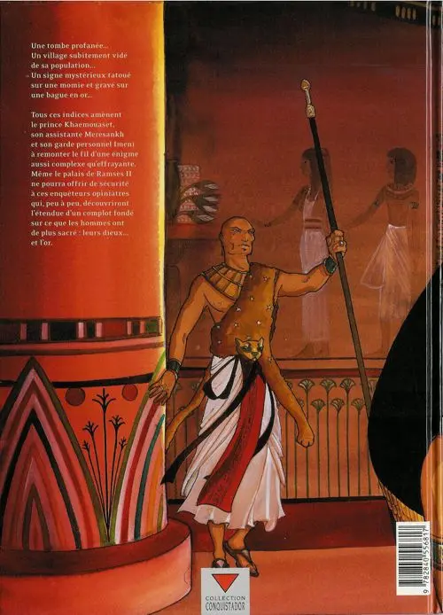 Verso de l'album Sur les terres d'Horus Tome 1 Khaemouaset ou la loi de Maât