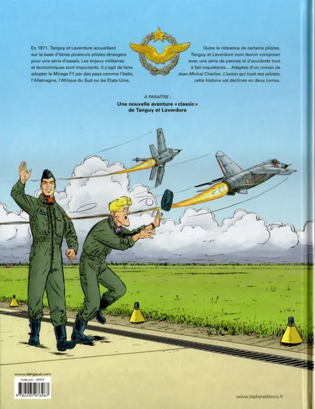 Verso de l'album Une aventure Classic de Tanguy et Laverdure Tome 2 L'avion qui tuait ses pilotes