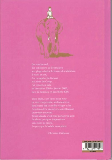 Verso de l'album Tchaï Masala Monologue Hindi