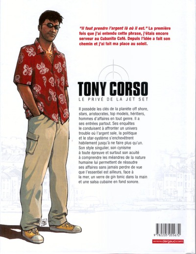 Verso de l'album Tony Corso Tome 1 La comtesse Volodine