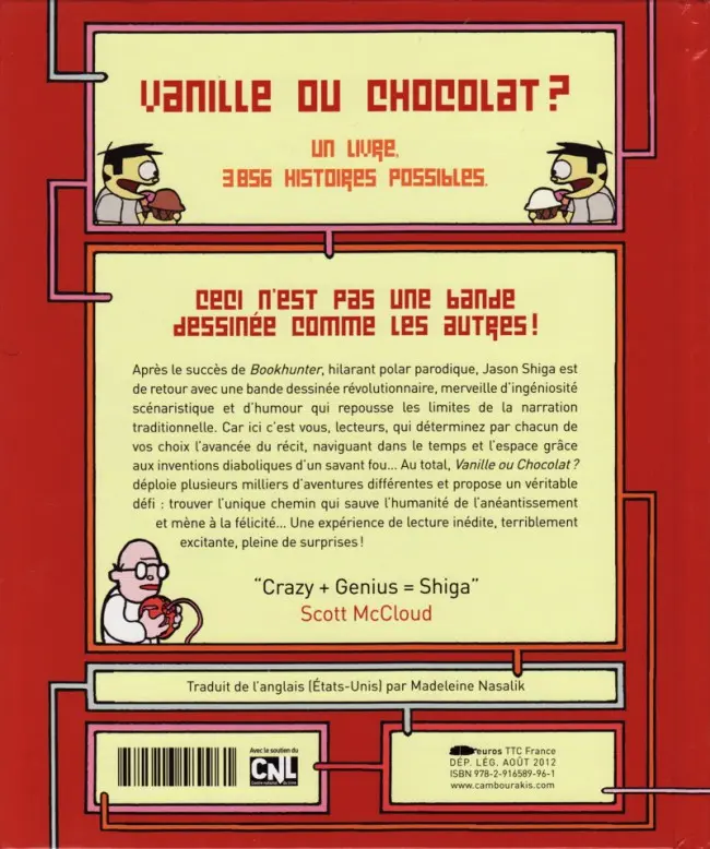 Verso de l'album Vanille ou chocolat ?