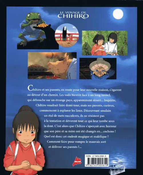 Verso de l'album Le Voyage de Chihiro