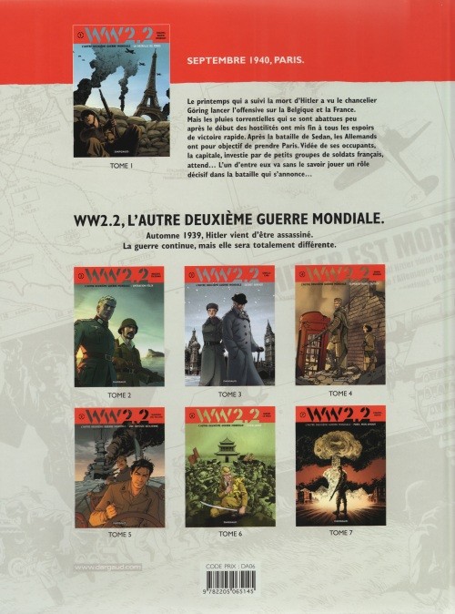 Verso de l'album WW 2.2 Tome 1 La bataille de Paris