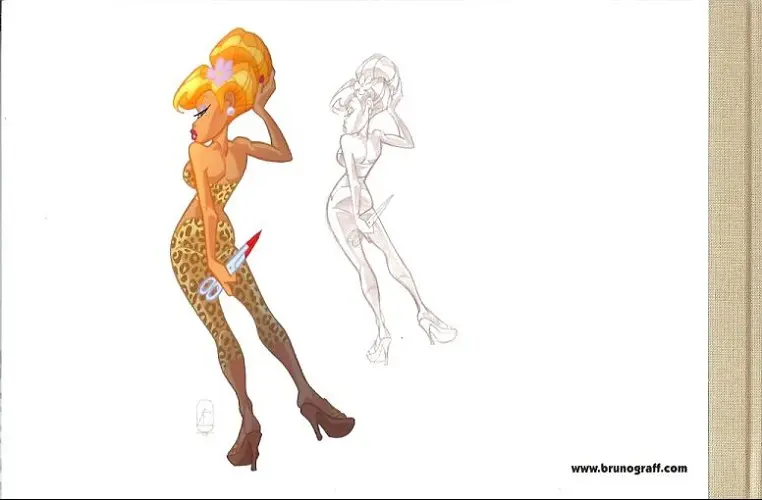 Verso de l'album Characters designers