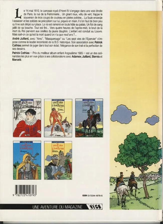 Verso de l'album Les 7 Vies de l'Épervier Tome 5 Le maître des oiseaux