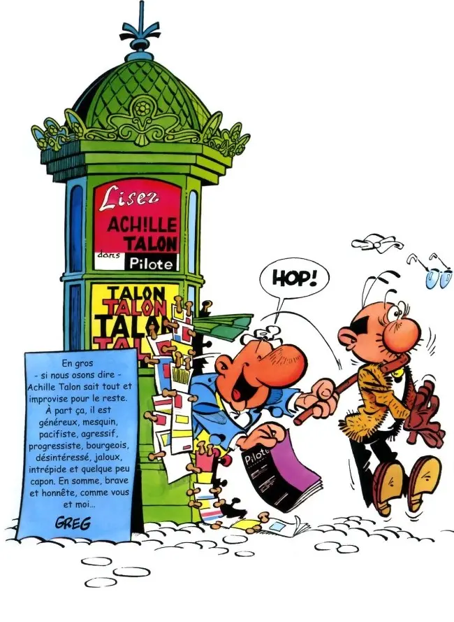 Verso de l'album Achille Talon Tome 1 Les idées d'Achille Talon cerveau-choc !