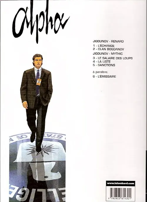 Verso de l'album Alpha Tome 3 Le salaire des loups
